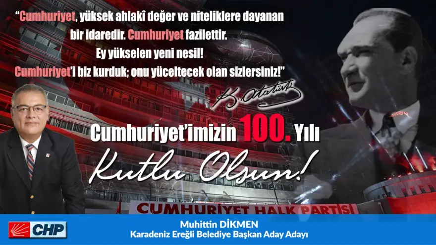 Cumhuriyetimizin 100. Yılı Kutlu Olsun...