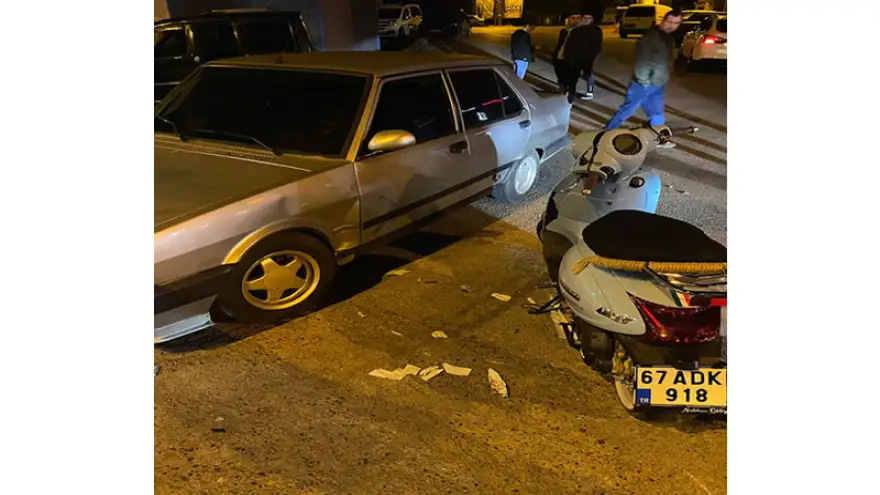 Zincirleme trafik kazasında 2 kişi yaralandı...