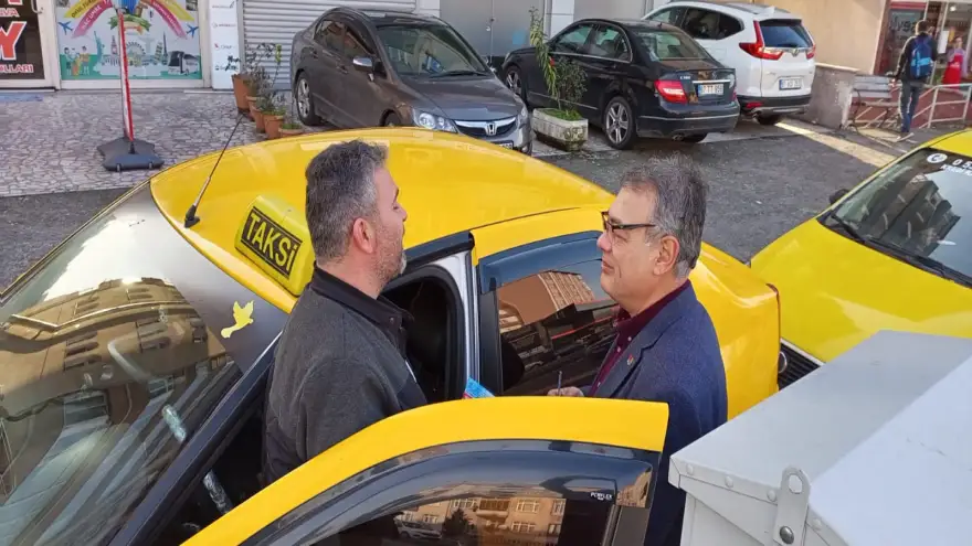 Dikmen, taksici esnafını ziyaret etti...
