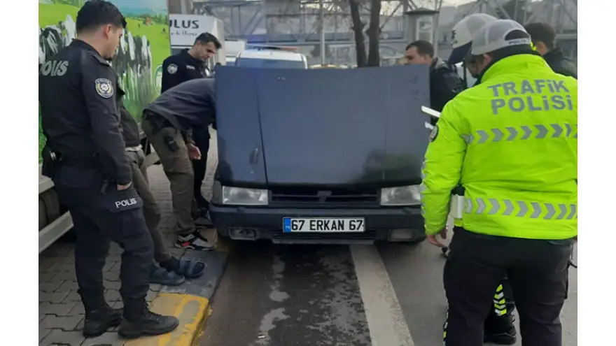 Sahte plakalı araç 40 Bin lira ceza yedi...