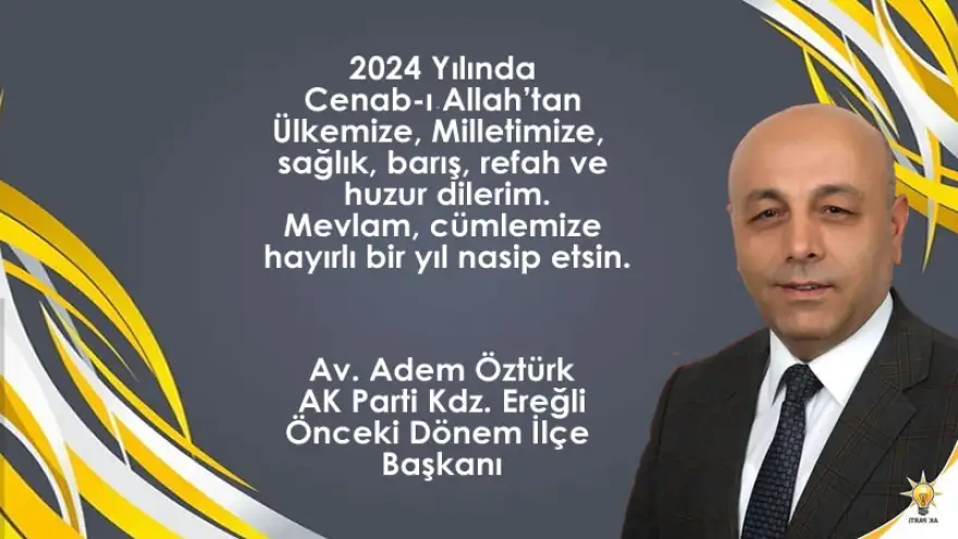 Öztürk Yeni Yılınızı Kutlar, Sağlıklı ve Mutlu Bir Yaşam Diler
