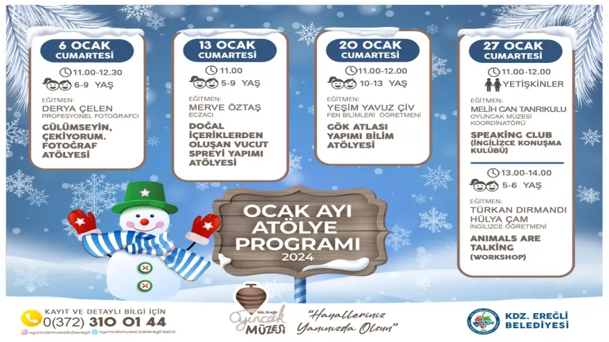 Oyuncak Müzesi, Ocak Ayı Programı